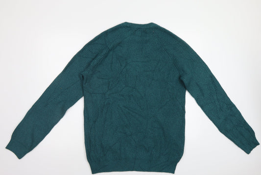 M&S Mens Green Pullover Jumper Size L