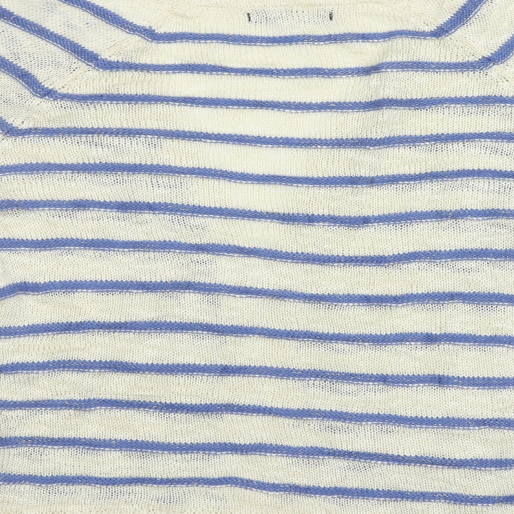 Primark Womens Blue Striped Cardigan Jumper