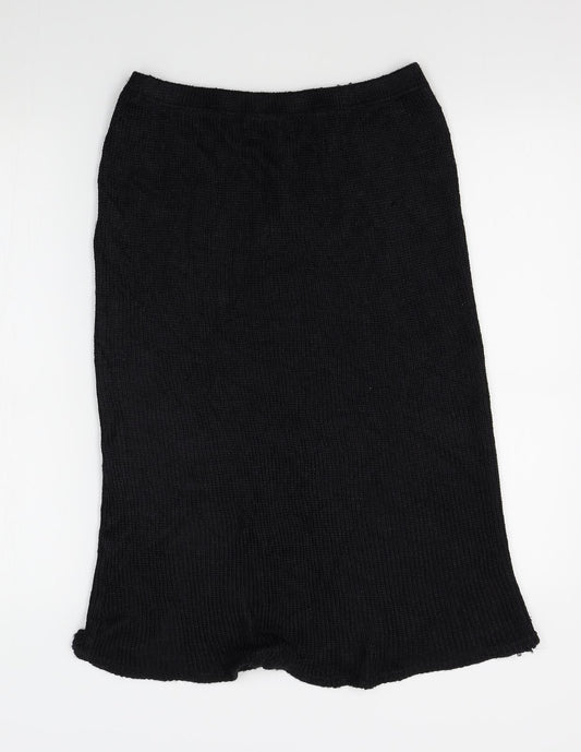 jeffery Rogers Womens Black A-Line Skirt Size M