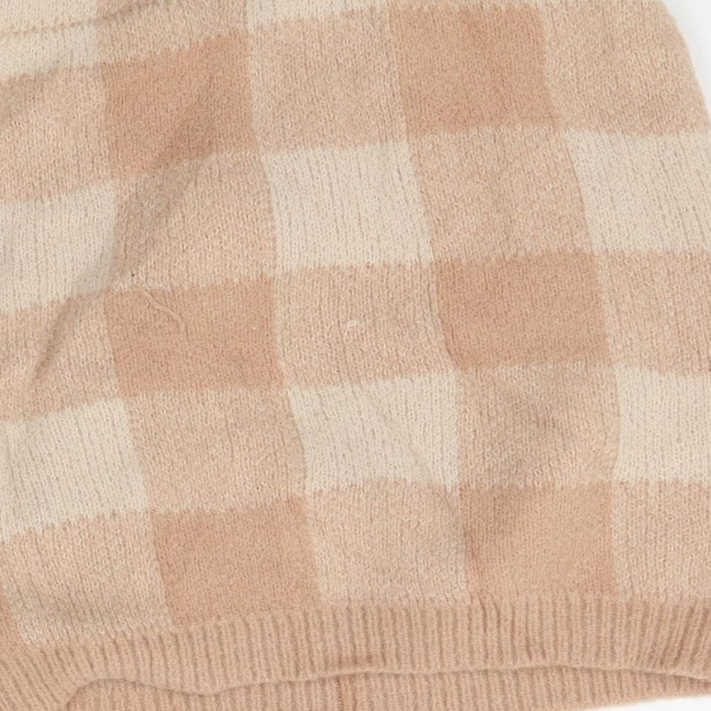 Primark Girls Orange Check Straight & Pencil Skirt Size 5-6 Years