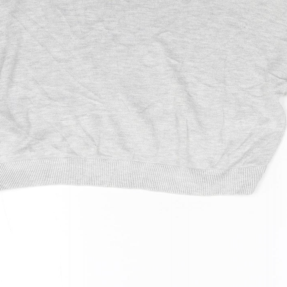 H&M Womens Grey Knit Pullover Jumper Size S