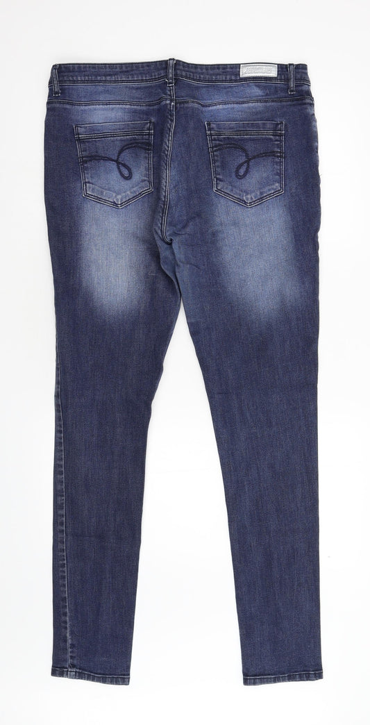 Jealous 21 Womens Blue Denim Skinny Jeans Size 36 L33 in
