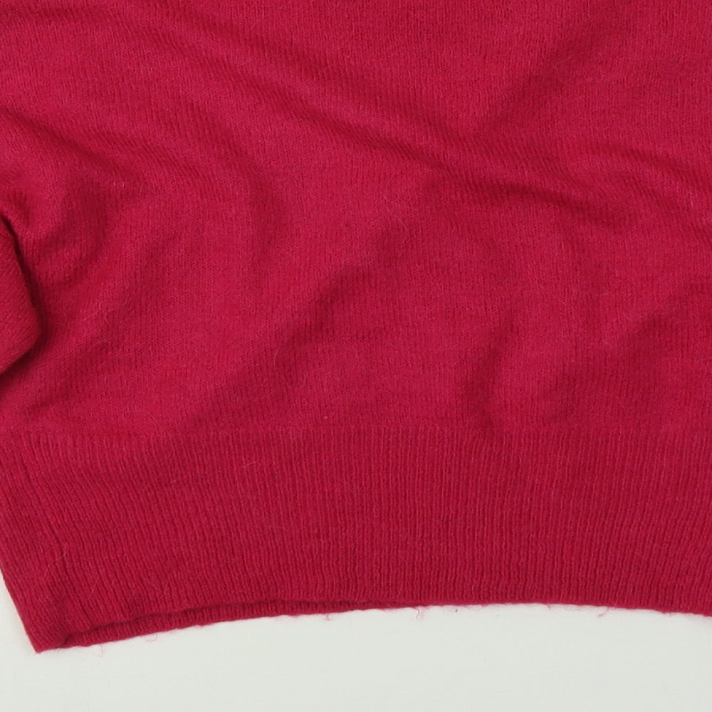 New Look Womens Pink Pullover Jumper Size S