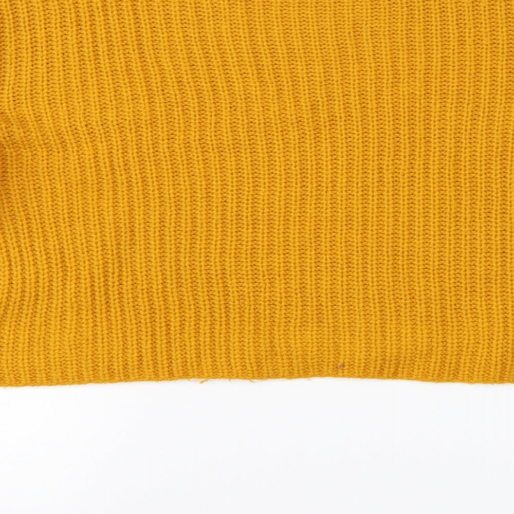 Primark Womens Orange Striped Pullover Jumper Size 12