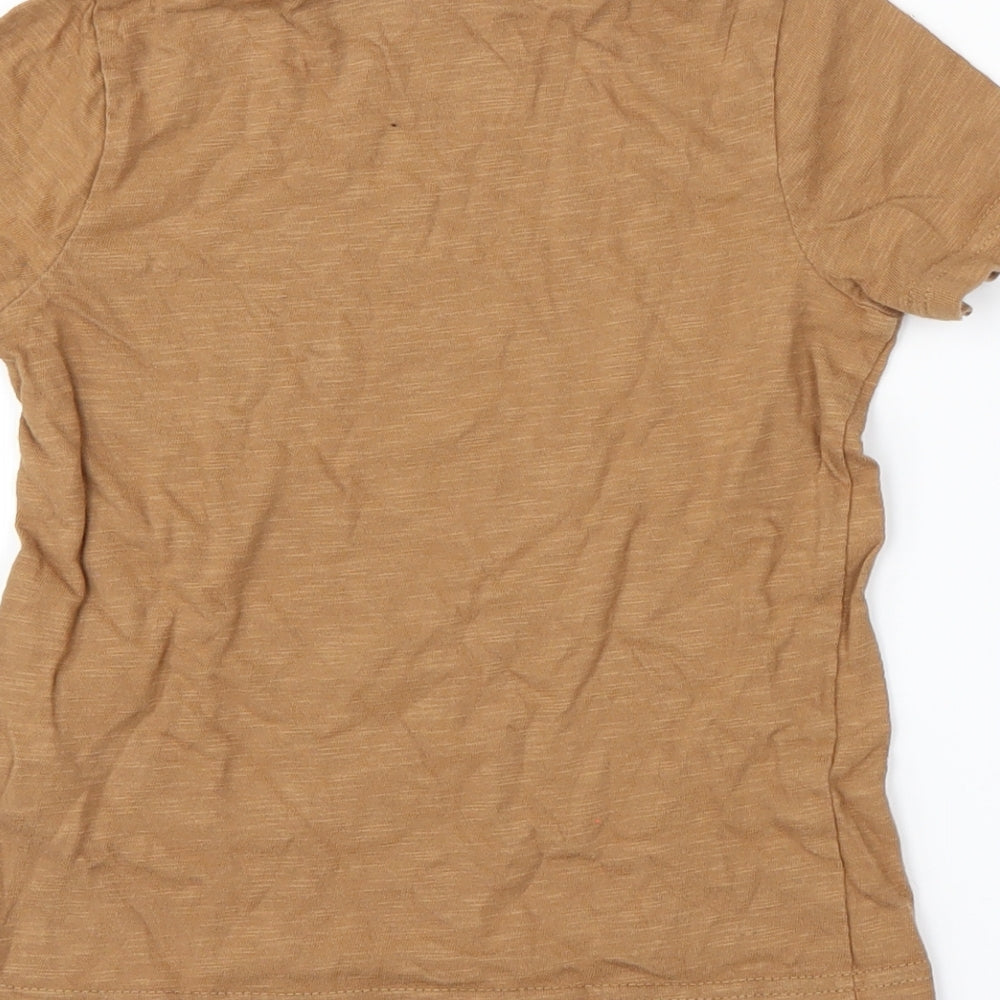 George Boys Brown Basic T-Shirt Size 3-4 Years - Space