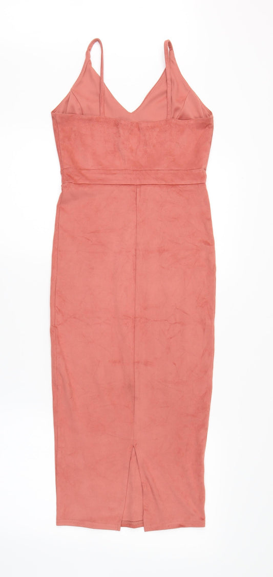 Atmosphere Womens Orange Pencil Dress Size 6