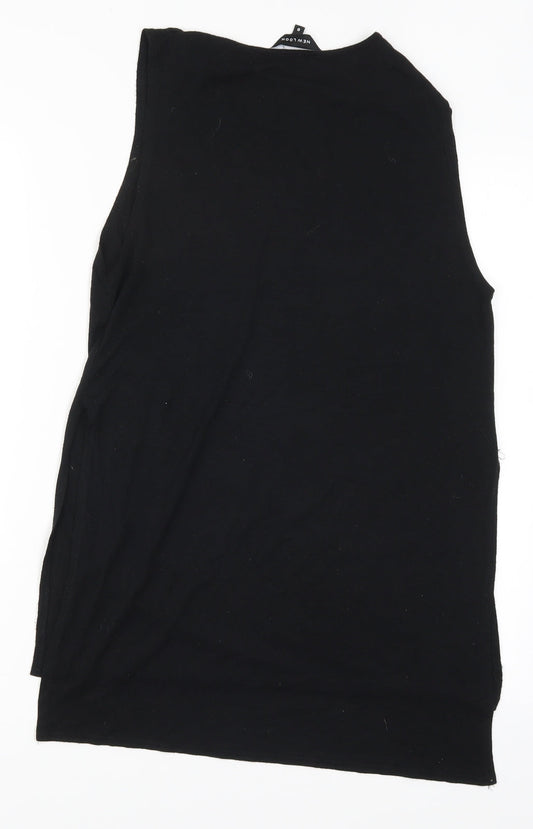 New Look Womens Black Basic T-Shirt Size 8 - Brooklyn New York Berlin Tokyo