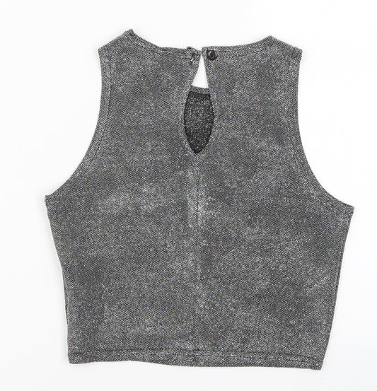 Qdos Womens Grey Basic T-Shirt Size 10