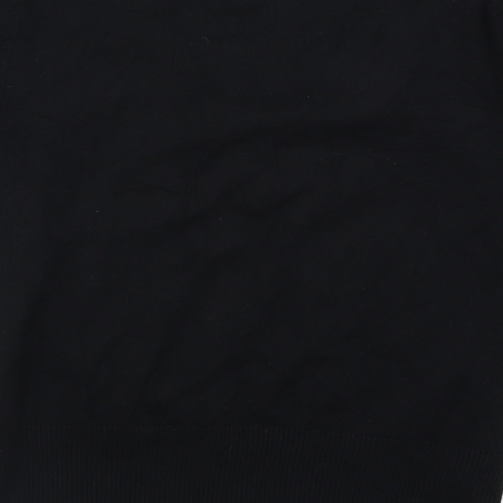 David Emanuel Womens Black Knit Pullover Jumper Size 12