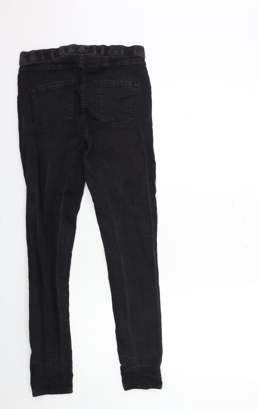 R Edition Womens Black Denim Jegging Jeans Size 10 L30 in