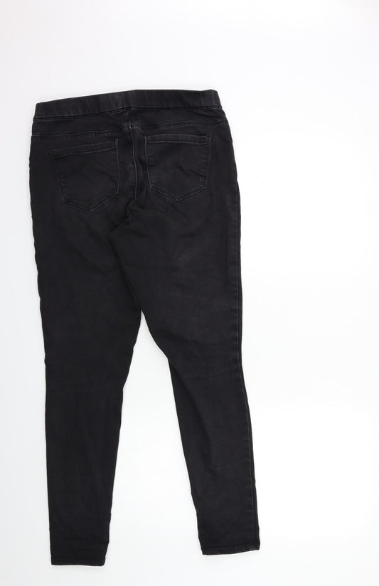 George Womens Black Denim Skinny Jeans Size 12 L29 in