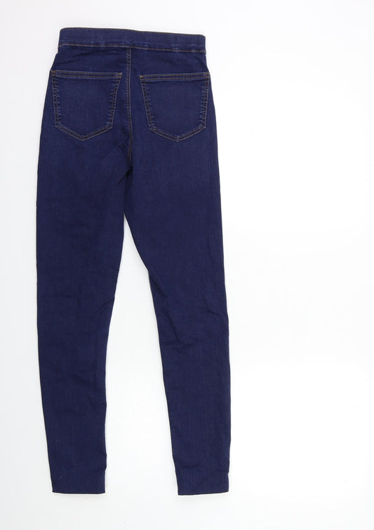 Topshop Womens Blue Denim Skinny Jeans Size 26 in L27 in