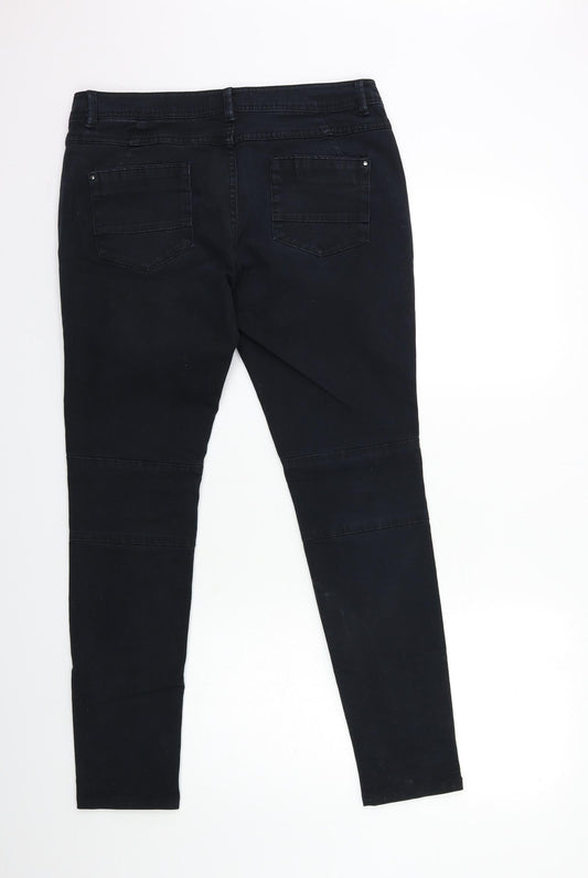 Galeries Lafayette Womens Black Denim Skinny Jeans Size 32 in L29 in