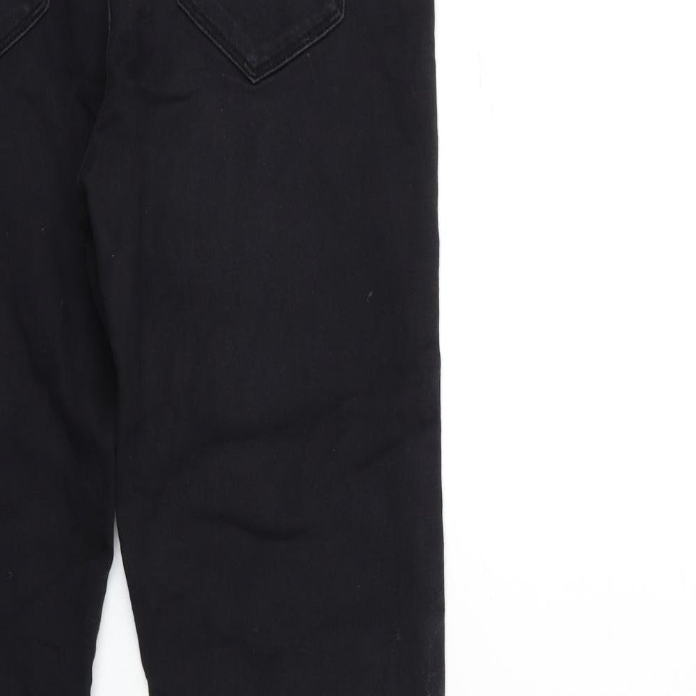 Denim & Co. Womens Black Denim Skinny Jeans Size 12 L31 in