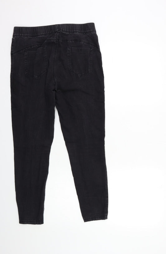 Denim & Co. Womens Blue Denim Jegging Jeans Size 12 L26 in