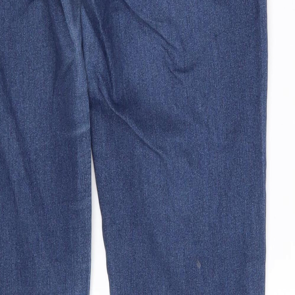 Preworn Womens Blue Denim Jegging Leggings One Size L30.5 in
