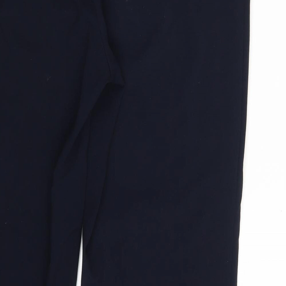 M&S Womens Blue Dress Pants Trousers Size 16 L30 in
