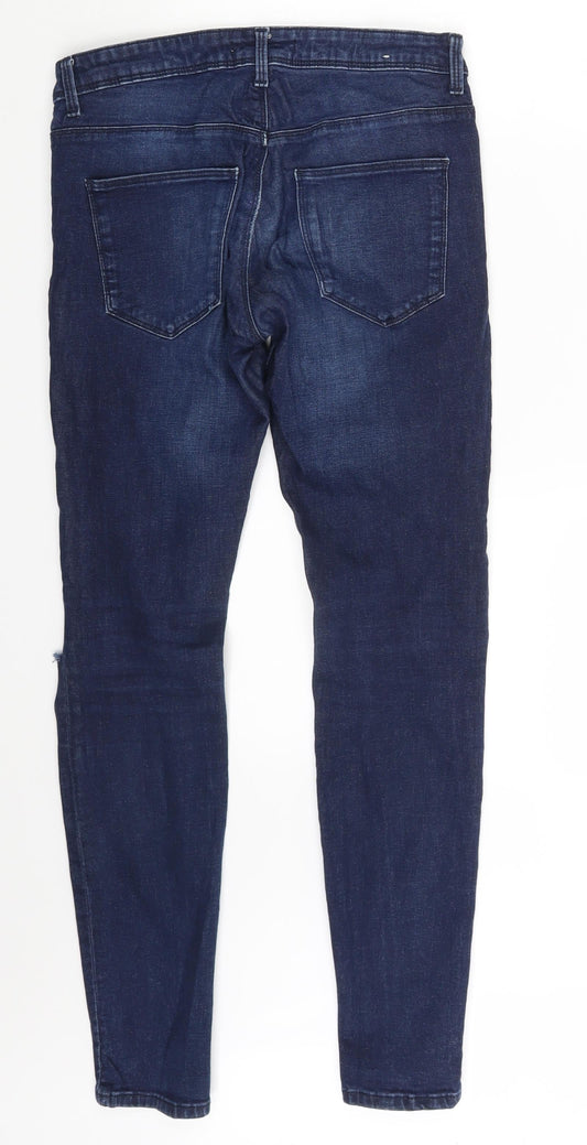 FOREVER 21 Womens Blue Denim Skinny Jeans Size 28 in L28 in