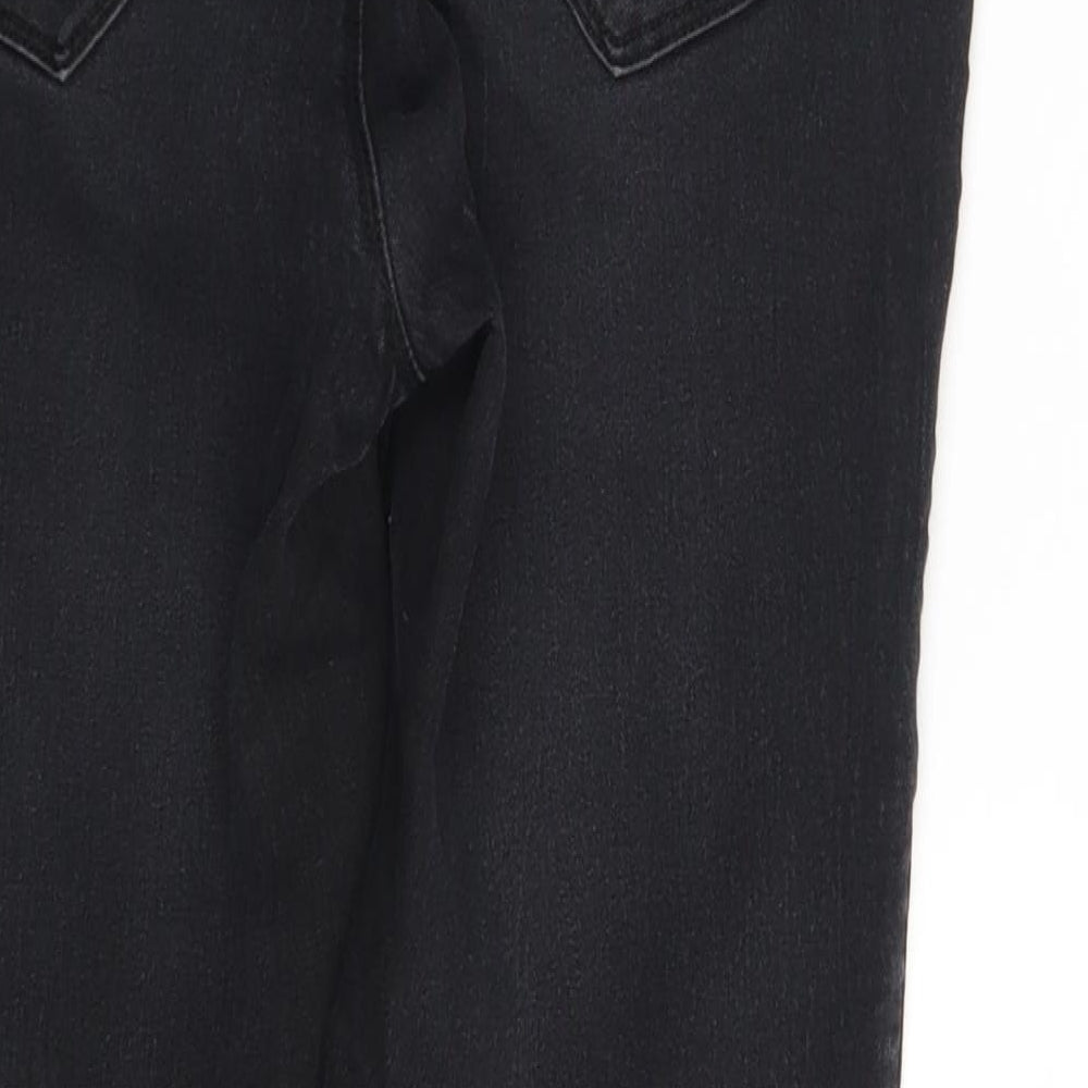 Denim Co. Womens Black Denim Jegging Leggings Size 10 L28 in