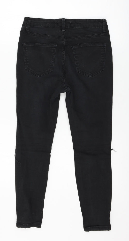 New Look Womens Black Denim Skinny Jeans Size 10 L23 in