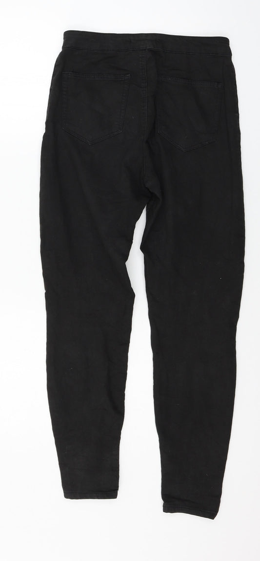 Bershka Womens Black Denim Skinny Jeans Size 8 L26 in
