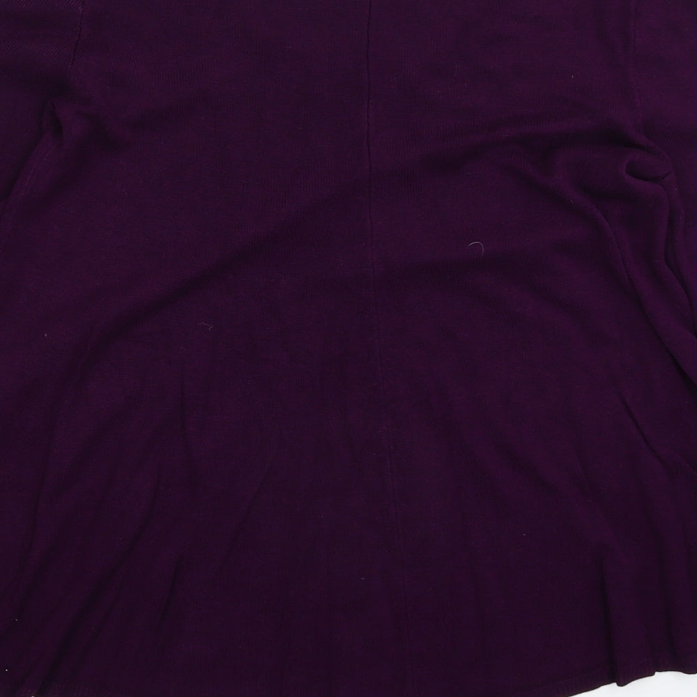 Phase Eight Womens Purple Knit Pullover Jumper Size 10