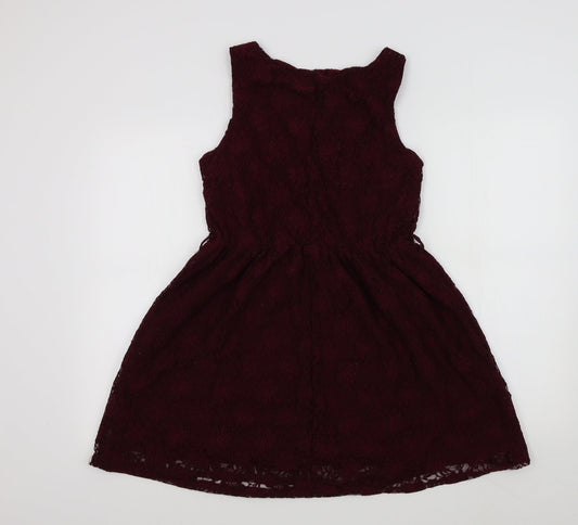 ruby rocks bty Womens Red Colourblock Fit & Flare Size 10