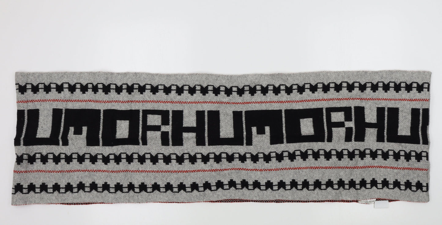 humoh Unisex Grey Geometric Scarf
