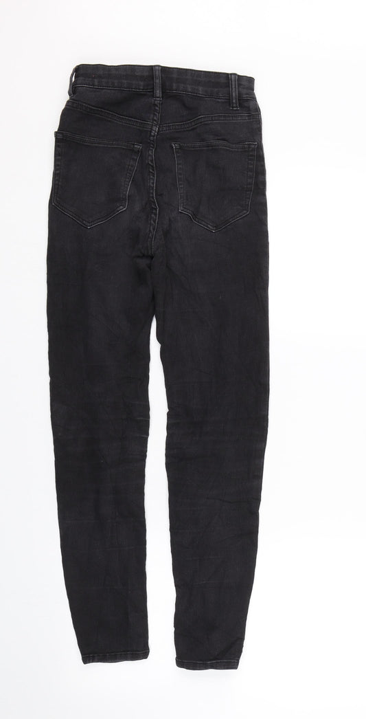 Pull&Bear Womens Black Denim Skinny Jeans Size 4 L25 in