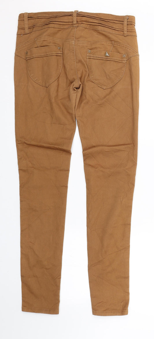 Blue Rags Womens Brown Denim Skinny Jeans Size 30 L30.5 in