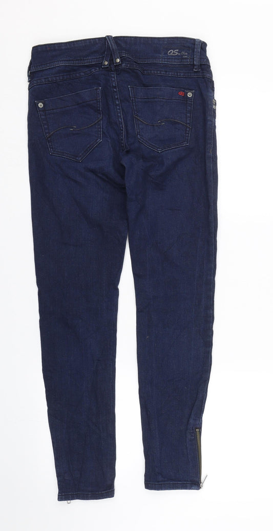 QS Womens Blue Denim Skinny Jeans Size 34 L27 in