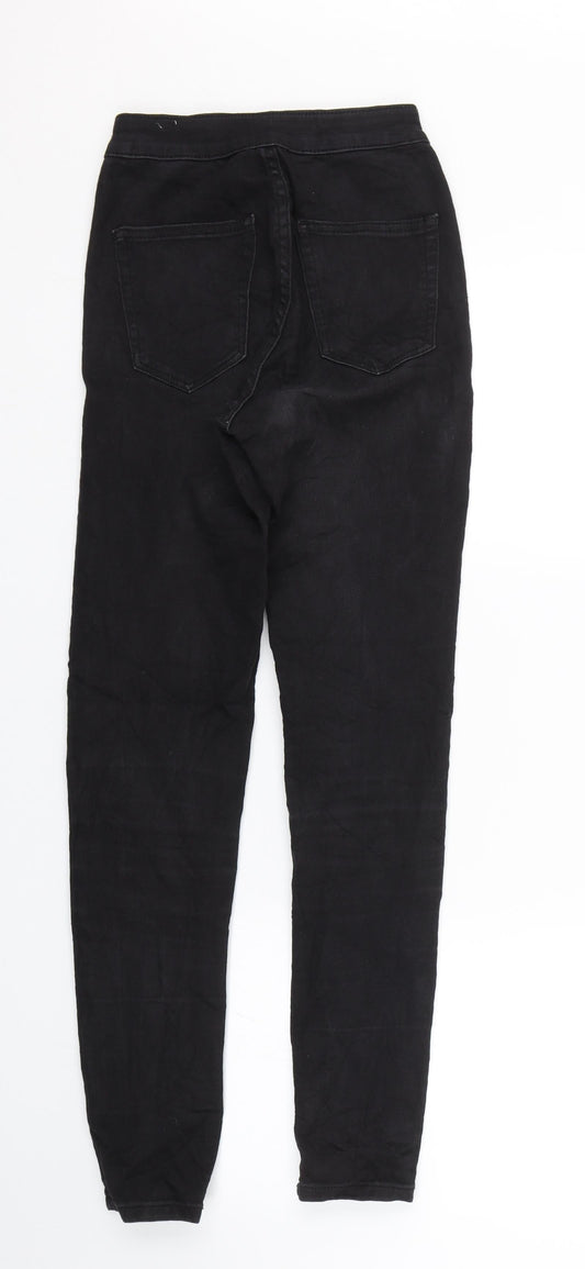 Denim Bershka Womens Black Denim Skinny Jeans Size 4 L26.5 in