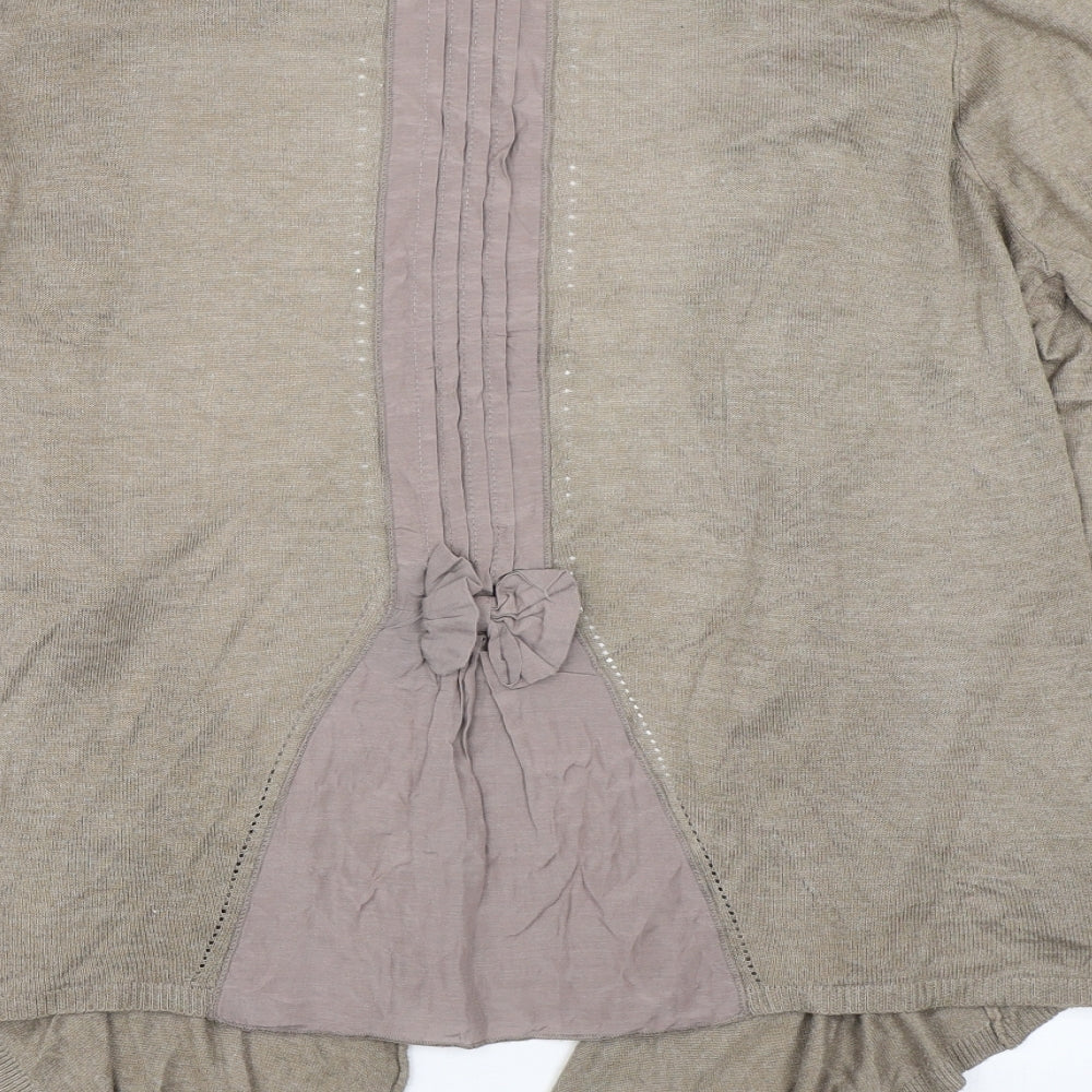Per Una Womens Brown Cardigan Jumper Size 16
