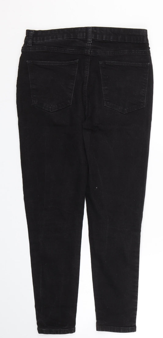 Very Womens Black Denim Skinny Jeans Size 10 L24.5 in