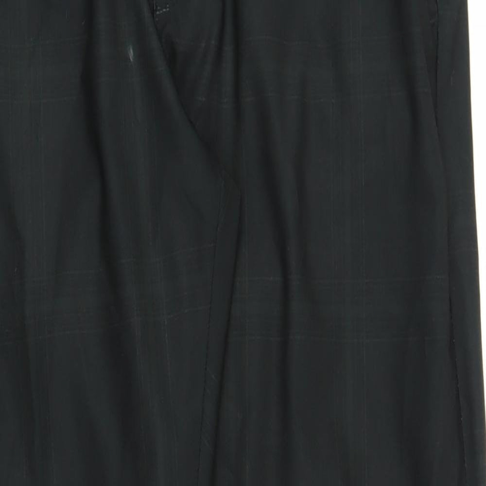 Slazenger Mens Black Plaid  Trousers  Size 32 in L29 in