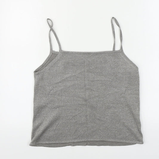 Marks and Spencer Womens Grey Basic T-Shirt Size 16