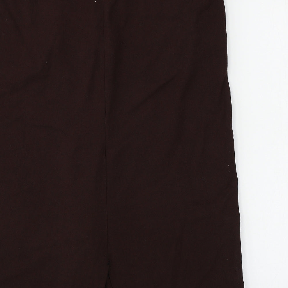 Zara Womens Brown A-Line Skirt Size L