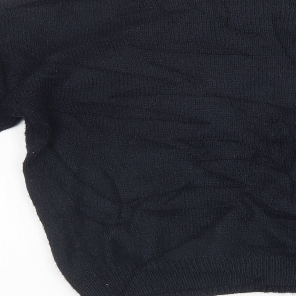 NEXT Girls Black Knit Pullover Sweatshirt Size 12 Years