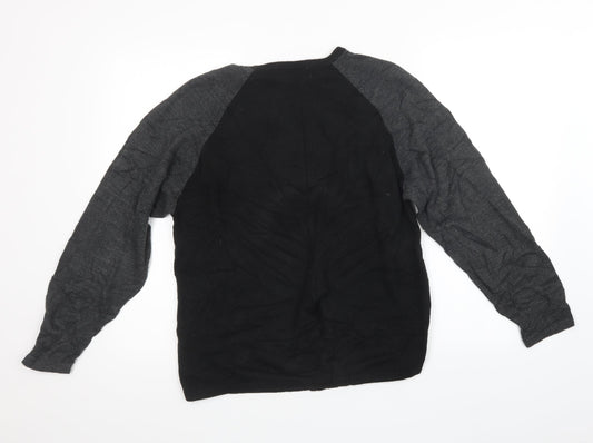 Marks and Spencer Mens Black Knit Pullover Sweatshirt Size M