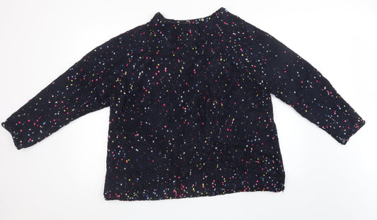 NEXT Womens Black Knit Pullover Sweatshirt Size L