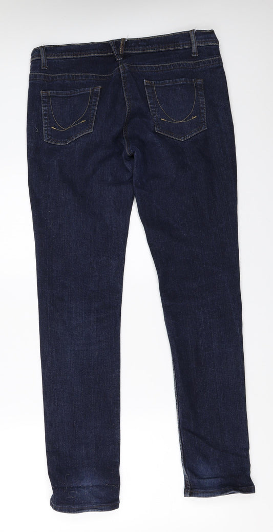 Primark Womens Blue Denim Skinny Jeans Size 14 L31.5 in