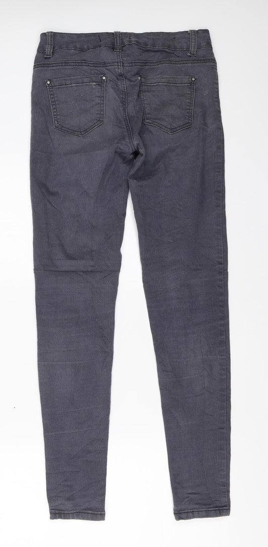 Preworn Womens Grey Skinny Jeans Size 28 L29.5 in