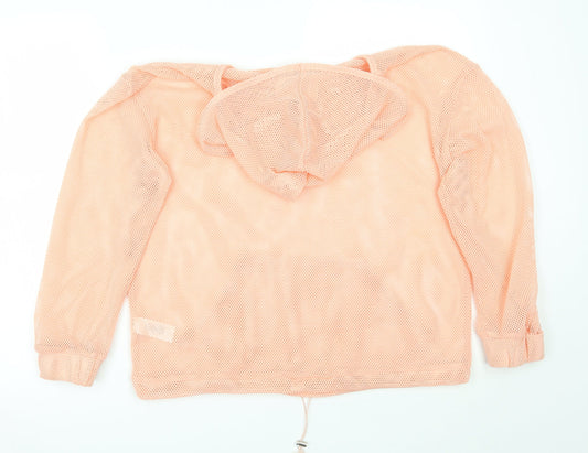 Workout Womens Pink Pullover Hoodie Size 8