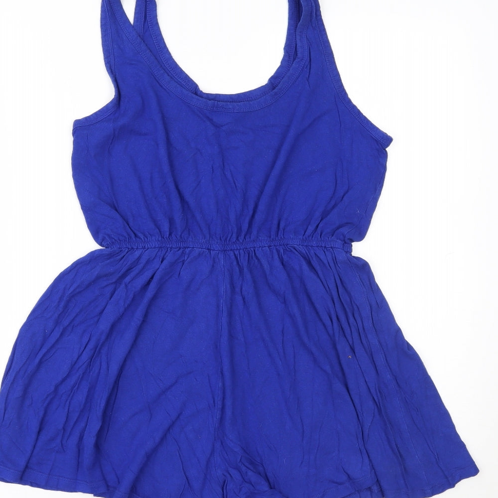 H&M Womens Blue Romper One-Piece Size M