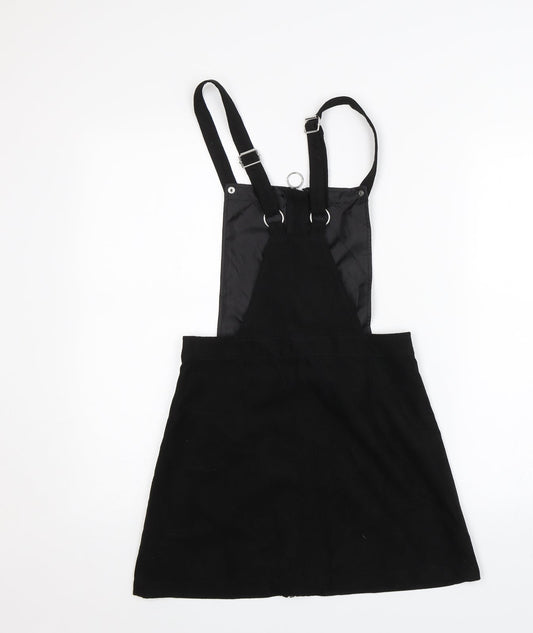 Divided Womens Black Pinafore/Dungaree Dress Size 6