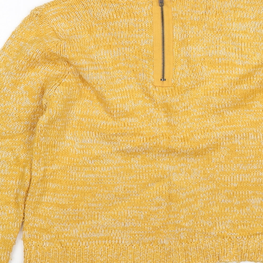 Peacocks Womens Yellow Pullover Jumper Size M