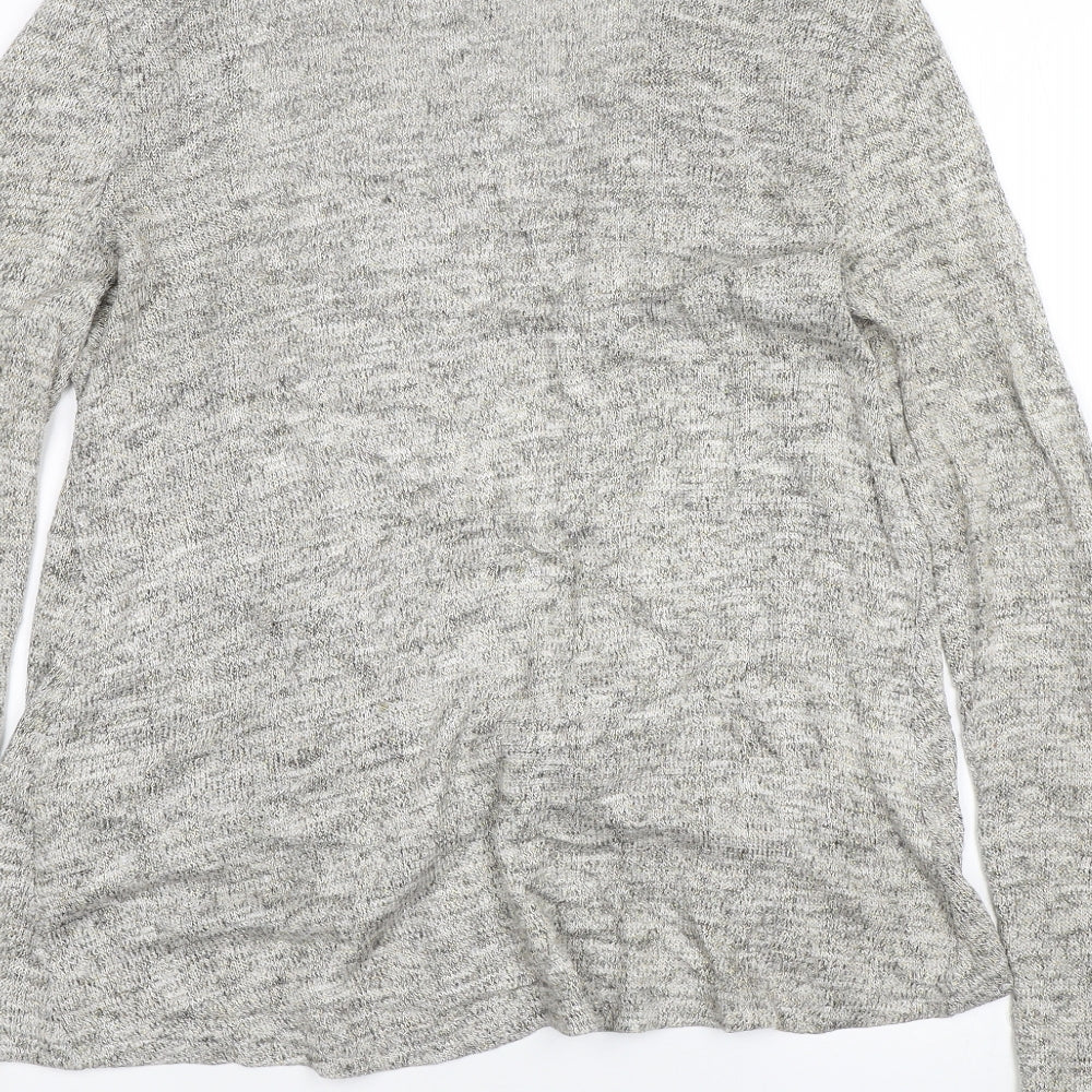 New Look Womens Grey Cardigan Jumper Size 8