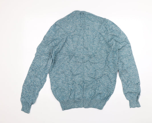 Atlantic Bay Mens Blue Pullover Jumper Size M