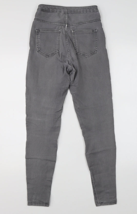 M&S Womens Grey Denim Skinny Jeans Size 8 L26 in