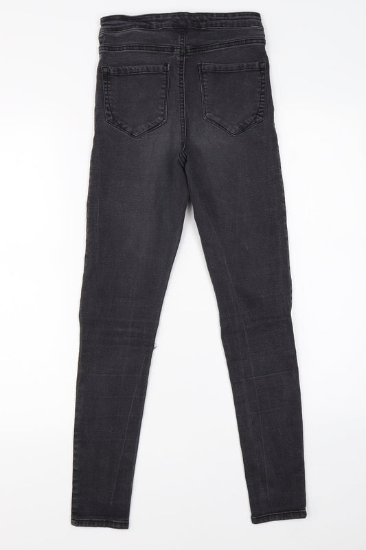 Denim Co Womens Black Denim Skinny Jeans Size 8 L25 in
